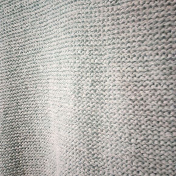 Open acrylic knit cardigan with pearlized  accent buttons - Picture 4 of 9